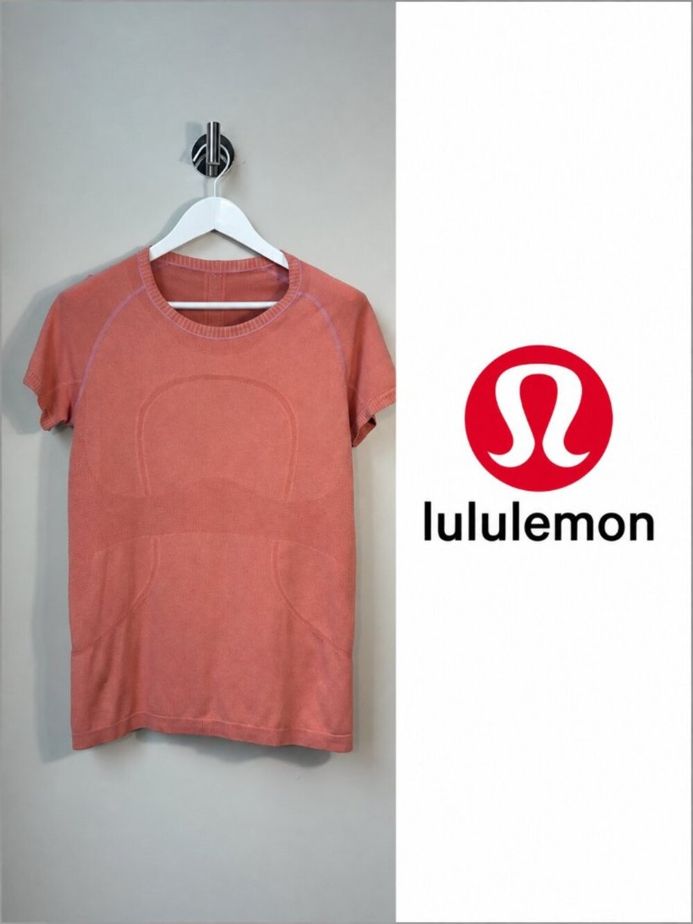 Lululemon Women’s Size 12 Coral Swiftly Tech Short Sleeve Athletic Top